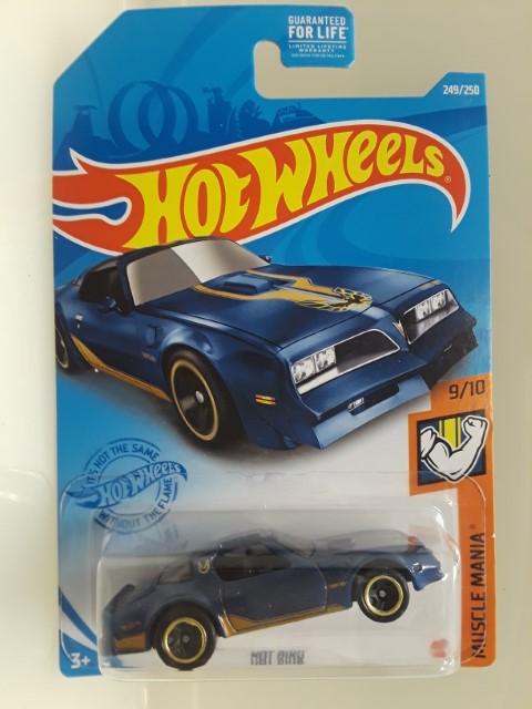 Hot Wheels Hot Bird 249/250 Muscle Mania Trans-Am 9/10 Blue 0147